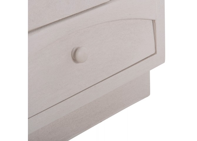 ΚΟΜΟΔΙΝΟ ΣΕΙΡΑ SANTORINI HM18047 MDF ΣΕ ΥΠΟΛΕΥΚΟ ΧΡΩΜΑ-3 ΣΥΡΤΑΡIA 48x38x55,5Υεκ.
