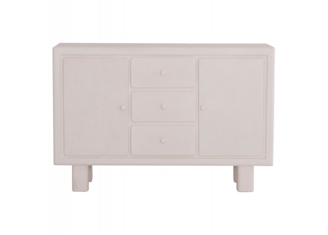 ΜΠΟΥΦΕΣ ΣΕΙΡΑ SANTORINI HM18048 MDF ΣΕ ΥΠΟΛΕΥΚΟ ΧΡΩΜΑ-3 ΣΥΡΤΑΡΙΑ & 2 ΠΟΡΤΕΣ 120x38x80Υεκ.