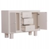 ΜΠΟΥΦΕΣ ΣΕΙΡΑ SANTORINI HM18048 MDF ΣΕ ΥΠΟΛΕΥΚΟ ΧΡΩΜΑ-3 ΣΥΡΤΑΡΙΑ & 2 ΠΟΡΤΕΣ 120x38x80Υεκ.