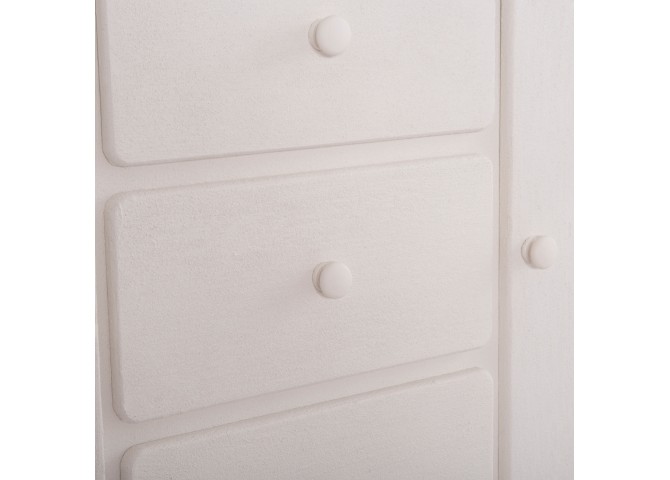 ΜΠΟΥΦΕΣ ΣΕΙΡΑ SANTORINI HM18048 MDF ΣΕ ΥΠΟΛΕΥΚΟ ΧΡΩΜΑ-3 ΣΥΡΤΑΡΙΑ & 2 ΠΟΡΤΕΣ 120x38x80Υεκ.