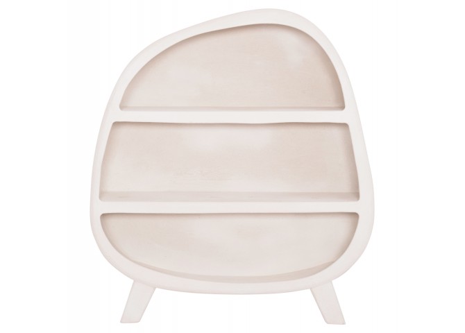 ΡΑΦΙΕΡΑ ΣΕΙΡΑ SANTORINI HM18060.01 MDF ΣΕ ΥΠΟΛΕΥΚΟ ΧΡΩΜΑ 120x38x133Υεκ.
