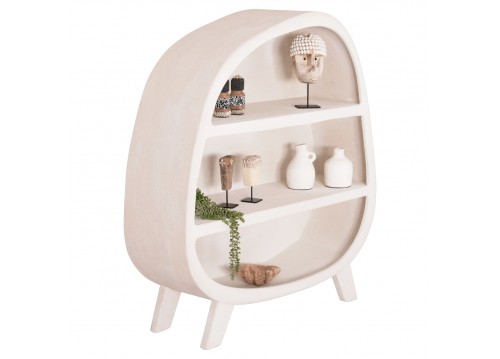 ΡΑΦΙΕΡΑ ΣΕΙΡΑ SANTORINI HM18060.01 MDF ΣΕ ΥΠΟΛΕΥΚΟ ΧΡΩΜΑ 120x38x133Υεκ.