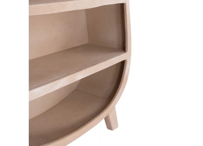 ΡΑΦΙΕΡΑ ΣΕΙΡΑ SANTORINI HM18060.02 MDF ΣΕ ΚΑΦΕ ΧΡΩΜΑ 120x38x133Υεκ.
