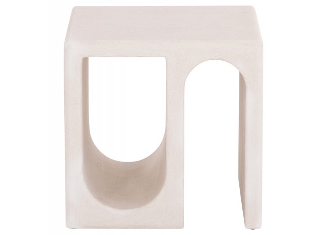 ΤΡΑΠΕΖΙ ΣΑΛΟΝΙΟΥ ΣΕΙΡΑ SANTORINI HM18070 MDF ΣΕ ΥΠΟΛΕΥΚΟ ΧΡΩΜΑ 48x38x48,5Υεκ.