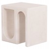 ΤΡΑΠΕΖΙ ΣΑΛΟΝΙΟΥ ΣΕΙΡΑ SANTORINI HM18070 MDF ΣΕ ΥΠΟΛΕΥΚΟ ΧΡΩΜΑ 48x38x48,5Υεκ.