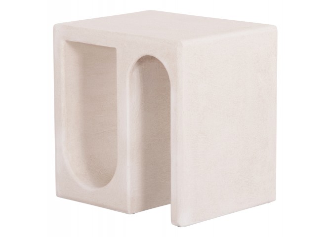 ΤΡΑΠΕΖΙ ΣΑΛΟΝΙΟΥ ΣΕΙΡΑ SANTORINI HM18070 MDF ΣΕ ΥΠΟΛΕΥΚΟ ΧΡΩΜΑ 48x38x48,5Υεκ.
