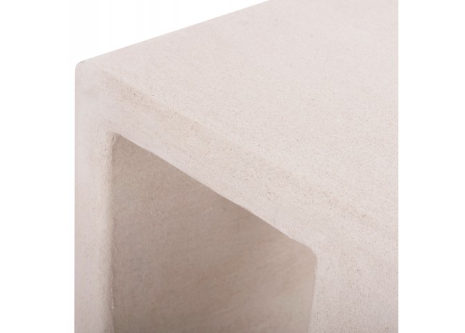 ΤΡΑΠΕΖΙ ΣΑΛΟΝΙΟΥ ΣΕΙΡΑ SANTORINI HM18070 MDF ΣΕ ΥΠΟΛΕΥΚΟ ΧΡΩΜΑ 48x38x48,5Υεκ.