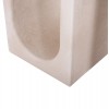 ΤΡΑΠΕΖΙ ΣΑΛΟΝΙΟΥ ΣΕΙΡΑ SANTORINI HM18070 MDF ΣΕ ΥΠΟΛΕΥΚΟ ΧΡΩΜΑ 48x38x48,5Υεκ.