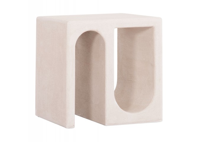 ΤΡΑΠΕΖΙ ΣΑΛΟΝΙΟΥ ΣΕΙΡΑ SANTORINI HM18070 MDF ΣΕ ΥΠΟΛΕΥΚΟ ΧΡΩΜΑ 48x38x48,5Υεκ.