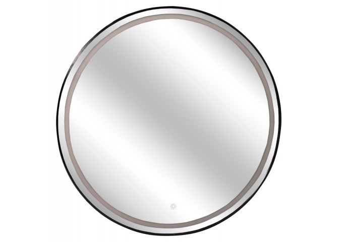 ΚΑΘΡΕΠΤΗΣ ΤΟΙΧΟΥ ΣΤΡΟΓΓΥΛΟΣ ROUNDER HM4503.01 ΑΛΟΥΜΙΝΙΟ ΣΕ ΜΑΥΡΟ-ΦΩΤΙΣΜΟΣ LED Φ80εκ.