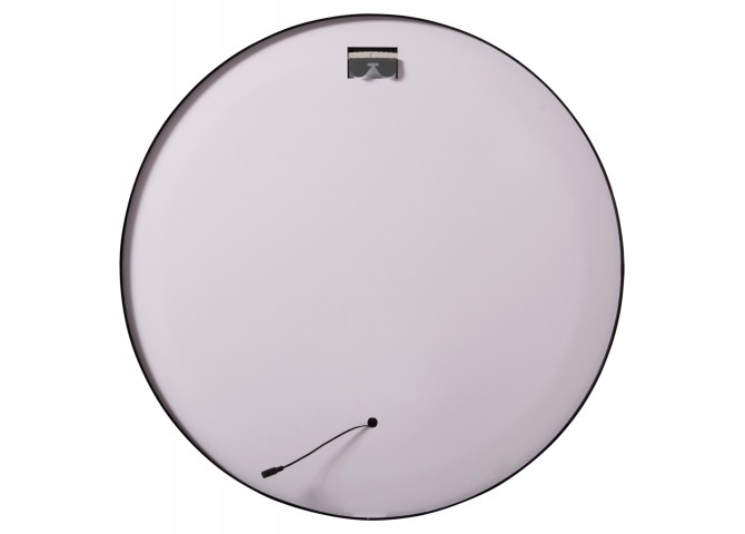ΚΑΘΡΕΠΤΗΣ ΤΟΙΧΟΥ ΣΤΡΟΓΓΥΛΟΣ ROUNDER HM4503.01 ΑΛΟΥΜΙΝΙΟ ΣΕ ΜΑΥΡΟ-ΦΩΤΙΣΜΟΣ LED Φ80εκ.