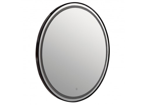 ΚΑΘΡΕΠΤΗΣ ΤΟΙΧΟΥ ΣΤΡΟΓΓΥΛΟΣ ROUNDER HM4503.01 ΑΛΟΥΜΙΝΙΟ ΣΕ ΜΑΥΡΟ-ΦΩΤΙΣΜΟΣ LED Φ80εκ.