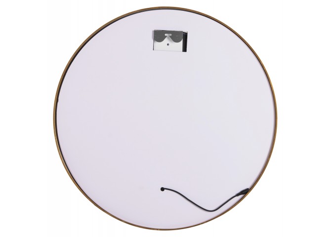 ΚΑΘΡΕΠΤΗΣ ΤΟΙΧΟΥ ΣΤΡΟΓΓΥΛΟΣ ROUNDER HM4503.30 ΑΛΟΥΜΙΝΙΟ ΣΕ ΧΡΥΣΟ-ΦΩΤΙΣΜΟΣ LED Φ80εκ.
