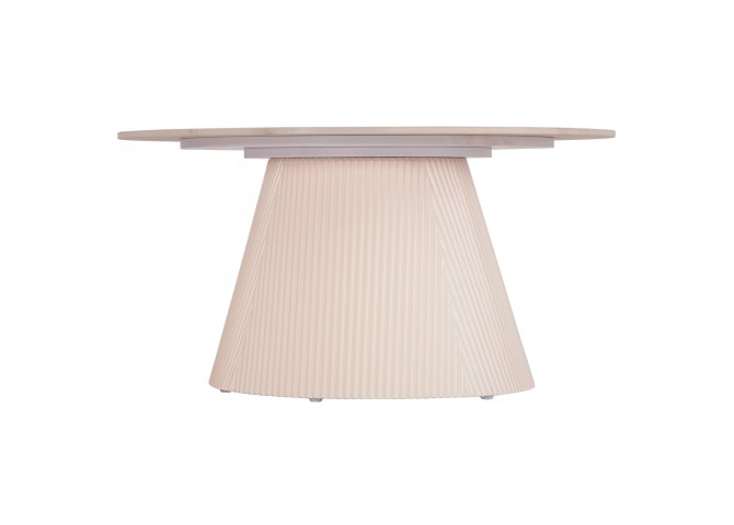 ΤΡΑΠΕΖΙ ΣΑΛΟΝΙΟΥ DUNCAN HM18022.02 ΚΕΡΑΜΙΚΟ TOP-MDF ΒΑΣΗ-ΚΡΕΜ ΛΕΥΚΟ Φ80x41Υεκ.