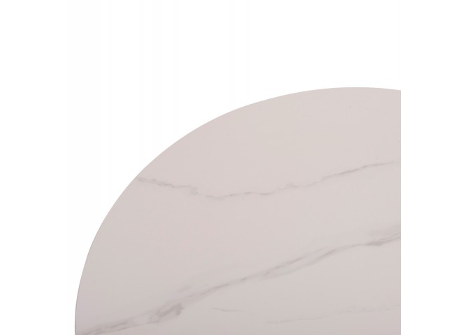 ΤΡΑΠΕΖΙ ΣΑΛΟΝΙΟΥ DUNCAN HM18022.02 ΚΕΡΑΜΙΚΟ TOP-MDF ΒΑΣΗ-ΚΡΕΜ ΛΕΥΚΟ Φ80x41Υεκ.