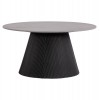 ΤΡΑΠΕΖΙ ΣΑΛΟΝΙΟΥ DUNCAN HM18022.01 ΚΕΡΑΜΙΚΟ TOP-MDF ΒΑΣΗ-ΜΑΥΡΟ Φ80x41Υεκ.