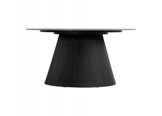 ΤΡΑΠΕΖΙ ΣΑΛΟΝΙΟΥ DUNCAN HM18022.01 ΚΕΡΑΜΙΚΟ TOP-MDF ΒΑΣΗ-ΜΑΥΡΟ Φ80x41Υεκ.