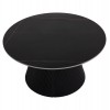 ΤΡΑΠΕΖΙ ΣΑΛΟΝΙΟΥ DUNCAN HM18022.01 ΚΕΡΑΜΙΚΟ TOP-MDF ΒΑΣΗ-ΜΑΥΡΟ Φ80x41Υεκ.
