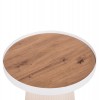 ΤΡΑΠΕΖΑΚΙ ΒΟΗΘΗΤΙΚΟ DENTON HM18023.02 MDF TOP ΦΥΣΙΚΟ ΞΥΛΟΥ-ΒΑΣΗ ΛΕΥΚΗ Φ45x51,5Υεκ.
