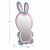 ΠΑΙΔΙΚΟΣ ΚΑΘΡΕΦΤΗΣ ΔΑΠΕΔΟΥ BUNNY HM4489.02 MDF ΡΟΖ & ΜΠΛΕ-ΜΑΥΡΟ STAND 80x162Υεκ.