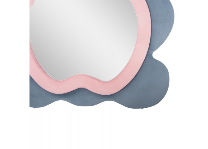 ΠΑΙΔΙΚΟΣ ΚΑΘΡΕΦΤΗΣ ΔΑΠΕΔΟΥ BUNNY HM4489.02 MDF ΡΟΖ & ΜΠΛΕ-ΜΑΥΡΟ STAND 80x162Υεκ.
