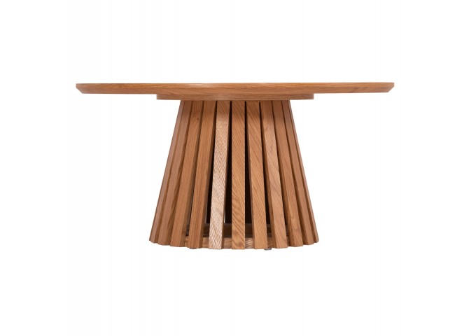 ΤΡΑΠΕΖΙ ΣΑΛΟΝΙΟΥ TALBERT HM18024 MDF ΣΕ ΑΝΟΙΧΤΟ ΦΥΣΙΚΟ ΞΥΛΟΥ Φ80x40,5Υεκ.