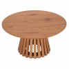 ΤΡΑΠΕΖΙ ΣΑΛΟΝΙΟΥ TALBERT HM18024 MDF ΣΕ ΑΝΟΙΧΤΟ ΦΥΣΙΚΟ ΞΥΛΟΥ Φ80x40,5Υεκ.