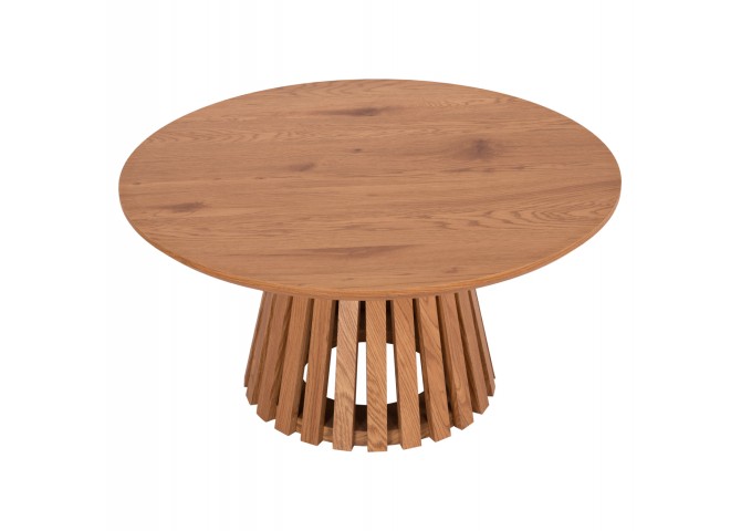 ΤΡΑΠΕΖΙ ΣΑΛΟΝΙΟΥ TALBERT HM18024 MDF ΣΕ ΑΝΟΙΧΤΟ ΦΥΣΙΚΟ ΞΥΛΟΥ Φ80x40,5Υεκ.