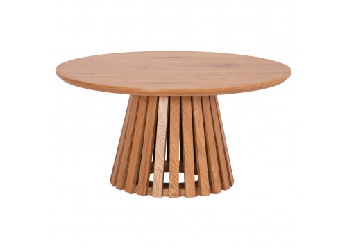 ΤΡΑΠΕΖΙ ΣΑΛΟΝΙΟΥ TALBERT HM18024 MDF ΣΕ ΑΝΟΙΧΤΟ ΦΥΣΙΚΟ ΞΥΛΟΥ Φ80x40,5Υεκ.