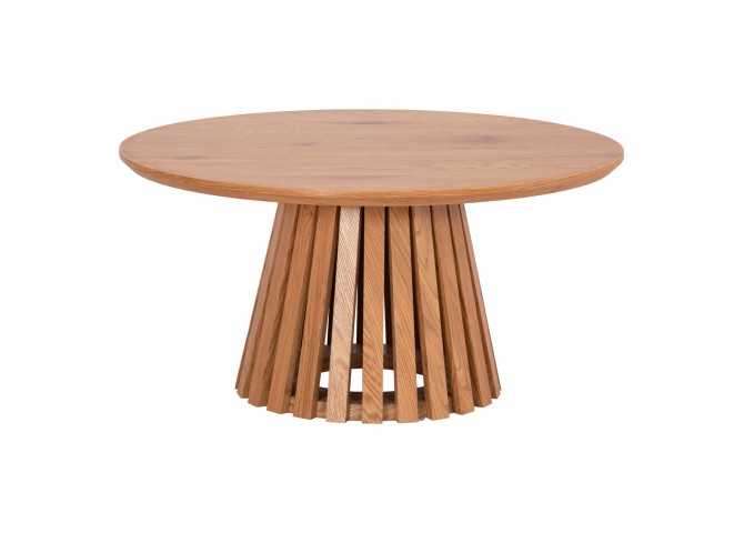 ΤΡΑΠΕΖΙ ΣΑΛΟΝΙΟΥ TALBERT HM18024 MDF ΣΕ ΑΝΟΙΧΤΟ ΦΥΣΙΚΟ ΞΥΛΟΥ Φ80x40,5Υεκ.