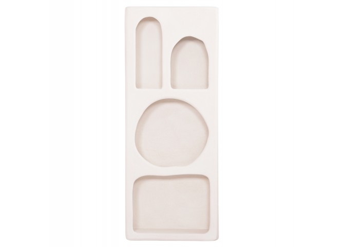 ΡΑΦΙΕΡΑ ΤΟΙΧΟΥ ΣΕΙΡΑ SANTORINI HM18069 MDF ΣΕ ΥΠΟΛΕΥΚΟ ΧΡΩΜΑ 47,5x18x120Υεκ.