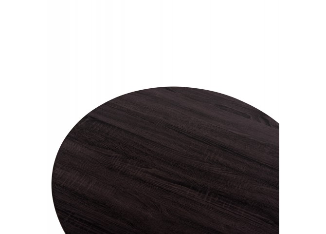 ΤΡΑΠΕΖΙ ΣΑΛΟΝΙΟΥ SEWELL HM18033 MDF ΣΕ ZEBRANO-ΜΕΤΑΛΛΙΚΑ ΠΟΔΙΑ-WICKER Φ80x46Υεκ.