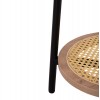 ΒΟΗΘΗΤΙΚΟ ΤΡΑΠΕΖAKI SEWELL HM18034 MDF ΣΕ ZEBRANO-ΜΕΤΑΛΛΙΚΑ ΠΟΔΙΑ-WICKER Φ45x55Υεκ