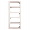 ΒΙΒΛΙΟΘΗΚΗ ΣΕΙΡΑ SANTORINI HM18062 MDF ΣΕ ΥΠΟΛΕΥΚΟ ΧΡΩΜΑ 80x38x180Yεκ.
