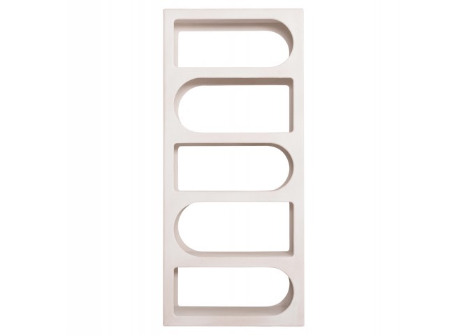 ΒΙΒΛΙΟΘΗΚΗ ΣΕΙΡΑ SANTORINI HM18062 MDF ΣΕ ΥΠΟΛΕΥΚΟ ΧΡΩΜΑ 80x38x180Yεκ.