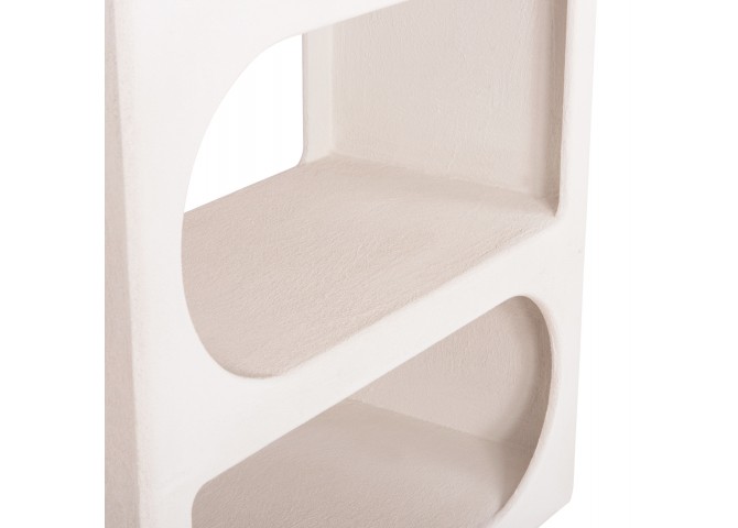 ΒΙΒΛΙΟΘΗΚΗ ΣΕΙΡΑ SANTORINI HM18062 MDF ΣΕ ΥΠΟΛΕΥΚΟ ΧΡΩΜΑ 80x38x180Yεκ.
