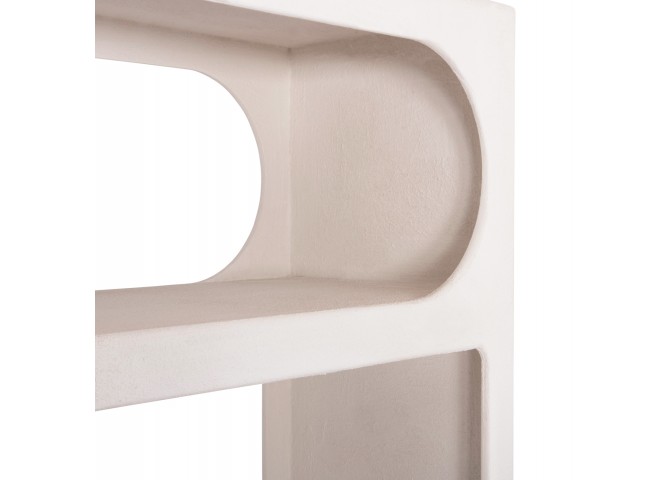 ΒΙΒΛΙΟΘΗΚΗ ΣΕΙΡΑ SANTORINI HM18062 MDF ΣΕ ΥΠΟΛΕΥΚΟ ΧΡΩΜΑ 80x38x180Yεκ.