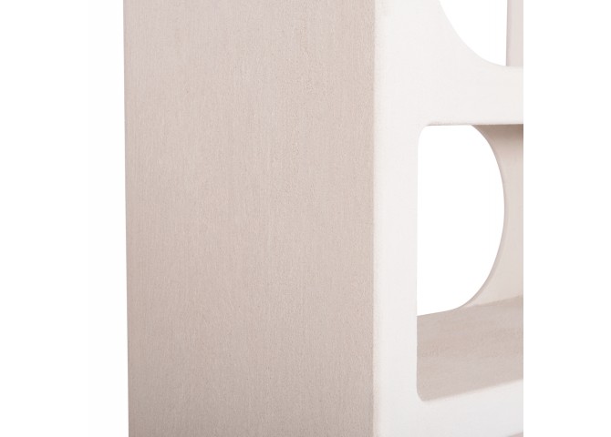 ΒΙΒΛΙΟΘΗΚΗ ΣΕΙΡΑ SANTORINI HM18062 MDF ΣΕ ΥΠΟΛΕΥΚΟ ΧΡΩΜΑ 80x38x180Yεκ.