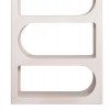 ΒΙΒΛΙΟΘΗΚΗ ΣΕΙΡΑ SANTORINI HM18062 MDF ΣΕ ΥΠΟΛΕΥΚΟ ΧΡΩΜΑ 80x38x180Yεκ.
