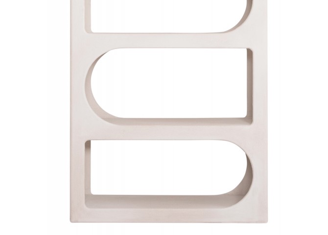 ΒΙΒΛΙΟΘΗΚΗ ΣΕΙΡΑ SANTORINI HM18062 MDF ΣΕ ΥΠΟΛΕΥΚΟ ΧΡΩΜΑ 80x38x180Yεκ.