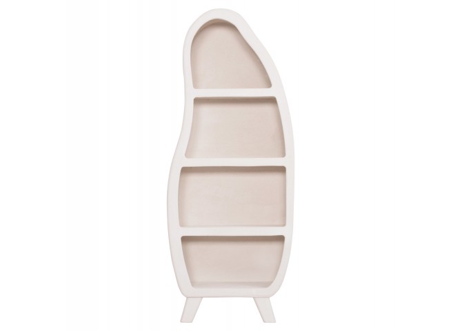 ΡΑΦΙΕΡΑ ΣΕΙΡΑ SANTORINI HM18067 MDF ΣΕ ΥΠΟΛΕΥΚΟ ΧΡΩΜΑ 80x38x196Υεκ.