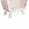 ΡΑΦΙΕΡΑ ΣΕΙΡΑ SANTORINI HM18067 MDF ΣΕ ΥΠΟΛΕΥΚΟ ΧΡΩΜΑ 80x38x196Υεκ.