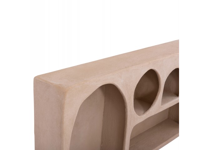 ΡΑΦΙ ΤΟΙΧΟΥ ΣΕΙΡΑ SANTORINI HM18063.02 MDF ΣΕ ΚΑΦΕ 120x18x60Υεκ.