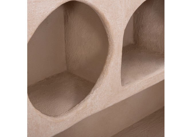 ΡΑΦΙ ΤΟΙΧΟΥ ΣΕΙΡΑ SANTORINI HM18063.02 MDF ΣΕ ΚΑΦΕ 120x18x60Υεκ.