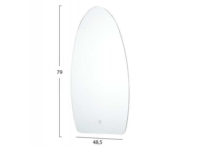 ΚΑΘΡΕΠΤΗΣ TOIXOY ΣΕΙΡΑ TORCH HM4496 ΧΩΡΙΣ ΠΛΑΙΣΙΟ-LED ΟΠΙΣΘΙΟΣ ΦΩΤΙΣΜΟΣ 48,5x79Υεκ.
