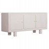 ΜΠΟΥΦΕΣ ΣΕΙΡΑ SANTORINI HM18068 MDF ΣΕ ΥΠΟΛΕΥΚΟ ΧΡΩΜΑ-3 ΠΟΡΤΕΣ 140x38x64Υεκ.