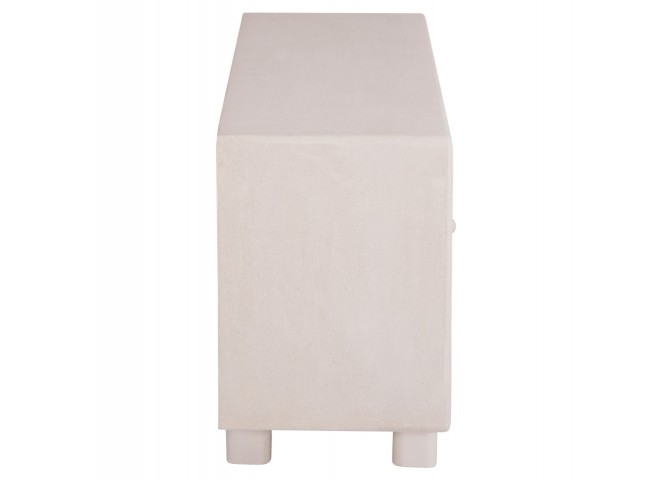 ΜΠΟΥΦΕΣ ΣΕΙΡΑ SANTORINI HM18068 MDF ΣΕ ΥΠΟΛΕΥΚΟ ΧΡΩΜΑ-3 ΠΟΡΤΕΣ 140x38x64Υεκ.