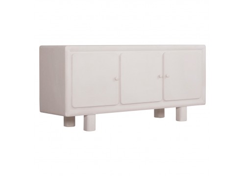 ΜΠΟΥΦΕΣ ΣΕΙΡΑ SANTORINI HM18068 MDF ΣΕ ΥΠΟΛΕΥΚΟ ΧΡΩΜΑ-3 ΠΟΡΤΕΣ 140x38x64Υεκ.