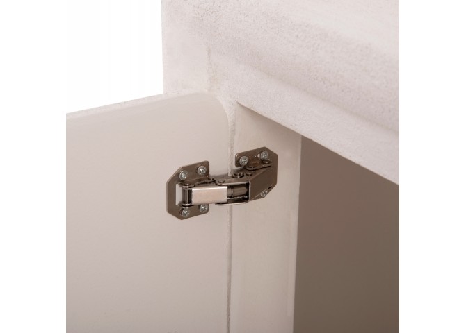 ΜΠΟΥΦΕΣ ΣΕΙΡΑ SANTORINI HM18068 MDF ΣΕ ΥΠΟΛΕΥΚΟ ΧΡΩΜΑ-3 ΠΟΡΤΕΣ 140x38x64Υεκ.