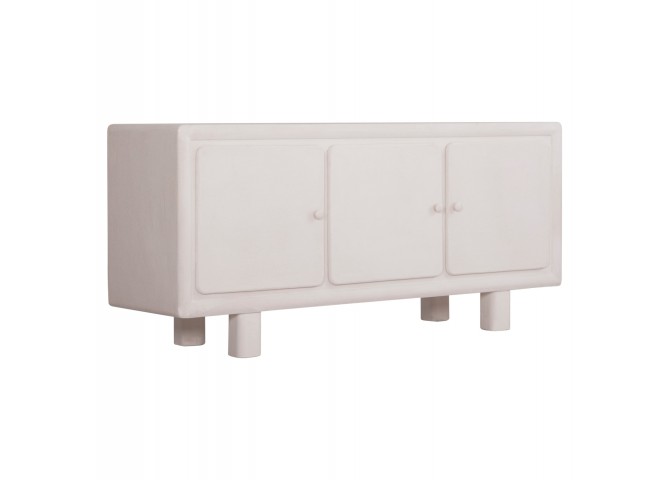ΜΠΟΥΦΕΣ ΣΕΙΡΑ SANTORINI HM18068 MDF ΣΕ ΥΠΟΛΕΥΚΟ ΧΡΩΜΑ-3 ΠΟΡΤΕΣ 140x38x64Υεκ.